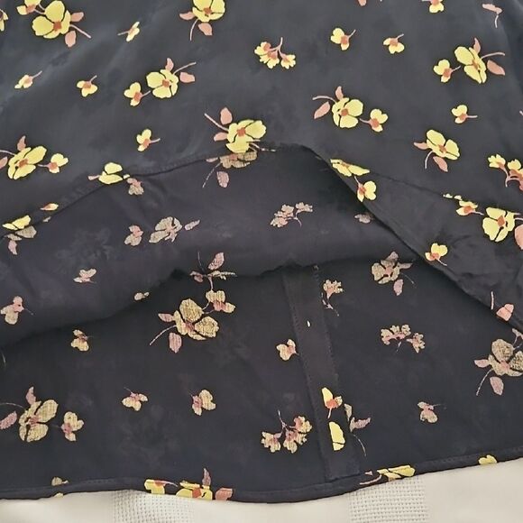 Zara Black and Yellow Flutter Sleeve Sundress - Picture 13 of 16